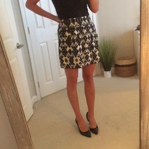 Black & White Patterned Skirt